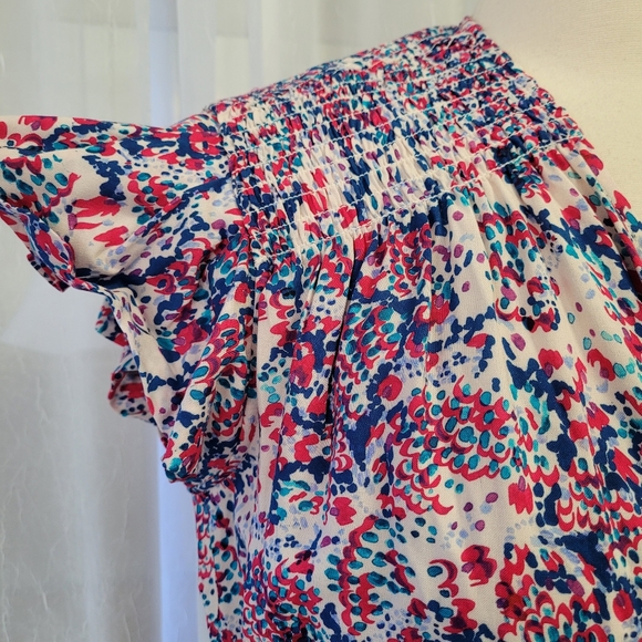 IRO Paris Mini Wrap Dress Ruffled Cap Sleeves size 34 - Picture 2 of 13